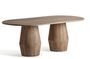 Table à manger ovale bois massif clair JACQUARD 220 cm – Design estudi{H}ac