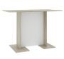 Table à manger rectangulaire blanc et chêne sonoma Level