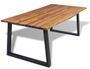 Table à manger rectangulaire bois d'acacia massif Paula 200