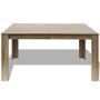 Table à manger rectangulaire bois naturel Dimer 140 cm