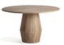 Table à manger ronde bois massif clair JACQUARD Ø130 cm – Design estudi{H}ac
