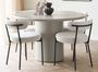 Table à manger ronde NAGANO Ø120 cm – Bois grège