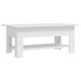 Table basse Blanc 102x55x42 cm