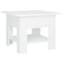 Table basse Blanc 55x55x42 cm 2