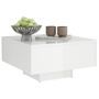 Table basse Blanc brillant 60x60x31,5 cm