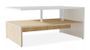 Table basse bois chêne clair et blanc Chickie L 90 x H 42 x P 59 cm