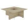 Table basse carrée bois chêne clair Maite 79 cm