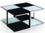Table basse carrée modulable Noir et Blanc Kiabi