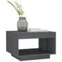 Table basse Gris 50x50x33,5 cm Bois de pin massif