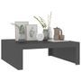 Table basse Gris brillant 100x100x35 cm