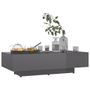 Table basse Gris brillant 115x60x31 cm