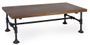 Table basse industrielle fer noir et bois de manguier marron Kouba 120 cm