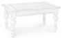 Table basse KOLITA 90 cm - Bois massif blanc patiné