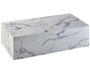 Table basse rectangulaire marbre blanc Reco L 120 cm