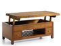 Table basse relevable en bois massif de Mindy marron SOKY