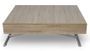 Table basse relevable et extensible chêne clair Sunda L 120/155/190 x H 40/75 x P 80 cm