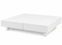 Table basse relevable extensible ALEXANDRA blanc satiné 120 à 220 cm – Design italien