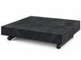 Table basse relevable extensible ALEXANDRA gris ardoise et acier anthracite 120 à 220 cm – Design italien