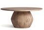 Table basse ronde bois massif clair JACQUARD Ø90 cm – Design estudi{H}ac