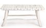 Table basse SAKY – bois massif de teck blanchi – 90 x 60 cm