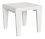 Table carrée blanche 90/90 cm extensible 10 personnes 90 à 246 cm Kristo