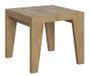 Table carrée extensible 4 à 12 personnes L 90 à 246 cm bois clair Naxo
