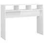 Table console Blanc brillant 105x30x80 cm