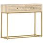 Table console Doré 90 x 30 x 75 cm Bois de manguier massif