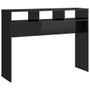 Table console Noir brillant 105x30x80 cm