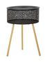 Table d'appoint avec rangement intégré Blacky