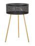 Table d'appoint Blacky grand modèle avec rangement intégré