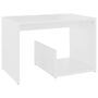 Table d'appoint Blanc 59x36x38 cm