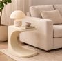 Table d'appoint blanche design pour intérieur et extérieur Salu