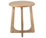 Table d’appoint en bois massif LANDY Ø45 cm – Design naturel