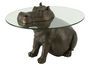 Table d'appoint hippopotame bronze Polia L 79 cm