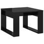 Table d'appoint Noir brillant 50x50x35 cm
