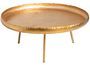 Table d'appoint ronde métal doré Orela D 83 cm