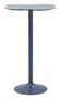Table de bar ronde bleu canard style industriel contemporain Clox