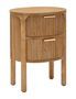 Table de chevet Gothenburg bois naturel 2 tiroirs