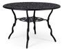 Table de jardin aluminium moulée anthracite Vikola 110 cm