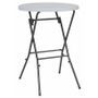 Table de jardin pliable polypropylène blanc et métal Nesly