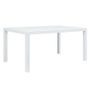 Table de jardin rectangulaire plastique blanc Terdi 150 cm