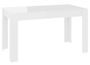 Table de salle à manger Blanc brillant 140x74,5x76 cm