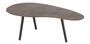 Table de salon goutte aluminium marron Vionia L 90 cm