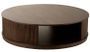 Table de salon ronde bois de manguier brun foncé Zoe L 121 cm
