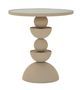 Table Dune miroir design à billes dorées