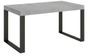 Table extensible 160 à 420 cm gris béton et pieds métal anthracite Tiroz
