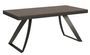 Table extensible 180 à 440 cm bois noyer et pieds métal anthracite Italika