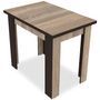 Table extensible 2 à 4 personnes bois chêne clair 90 à 120 cm Eneva
