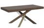 Table extensible 6 à 12 personnes bois foncé et pieds entrelacés 4 couleurs L 160 à 264 cm Artemis